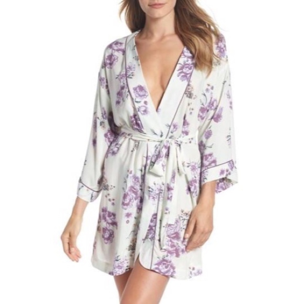 Nordstrom Lingerie Sweet Dreams Print Robe